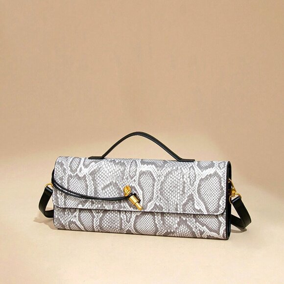 White Casual Women's Envelope Handbag